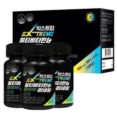 EXTREME 複合維生素礦物質保健食品 700mg, 60顆, 3罐