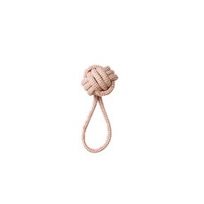 Little poppet 小小毛孩 寵物棉麻耐咬繩結玩具, 咖啡色, 1個