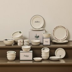 MAISON OBJET 勞倫斯倫敦 4人份餐具組 30件組, 飯碗 4p + 湯碗 4p + S號弧形小菜碗 4p + M號弧形小菜碗 2p + 醬料碗 4p + S號圓盤 4p + M號圓盤 2p + L號圓盤 2p + 麵碗 4p, 1套, 綠色 + 紅色 + 藍色