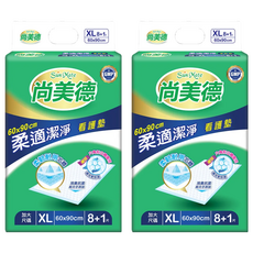 Sun Mate 尚美德 柔適潔淨看護墊 XL, 60*90cm, 9片, 2包