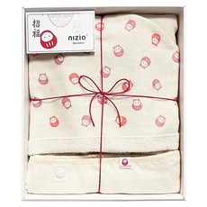 nIZio 招福連帽斗篷浴巾 棉紗, 喵老大 白色 + 紫色 + 橘色, 1條