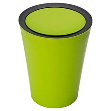 QUALy Mini Round Flip Bin 小樂色筒, 綠筒黑邊