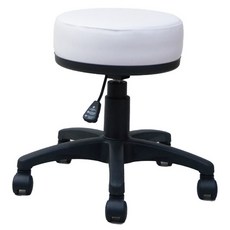 台灣製造 CC-02辦公圓椅, 白色, 1個