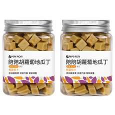 PEPE-RONI 陪陪肉肉 狗零食 胡蘿蔔地瓜丁, 180g, 2罐