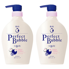 SENKA 專科 超微米完美泡泡沐浴乳 甜蜜花果香, 500ml, 2瓶