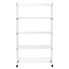 comet 不鏽鋼置物架, 白色, 5層