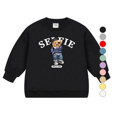 nykids 兒童自拍熊Oversize大學T W058