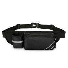ZOOLO 運動水壺腰包 戶外腰間水壺腰帶包, 1個, 黑色