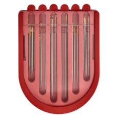 Clover 可樂牌 6種手縫針組合針盒 CL13-212 紅色 12支, 1組