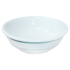 Tuxton 進口磁湯碗 綠邊 13.5cm TGB-024, 白色, 1個