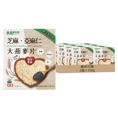 義美生機 芝麻亞麻仁大燕麥片 10包, 8盒, 330g