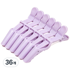 ROSICLER 防滑鱷魚髮夾, 36個, 淺紫色