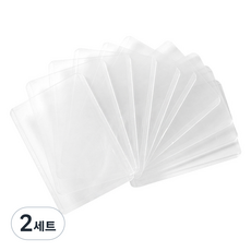 투영디자인 세로형 탑로더 10p, 투명, 2세트