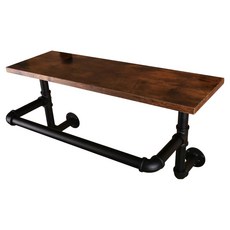 BUYER HOUSE 拜爾家居 工業風水管置物架, 混和顏色, 1層