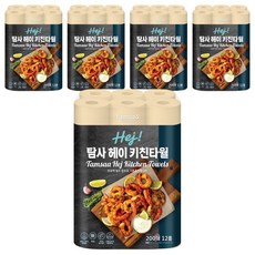 Tamsaa Hej! 捲筒廚房紙巾 每卷200張, 12捲, 5袋