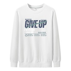 남성용 네버 기브업 캐주얼 라운드 맨투맨