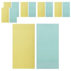 Pato Pato EVA無毒防撞壁貼 - 安心防護 柔軟色彩 吸音減噪 台灣製造, 黃綠, 6片, 1包