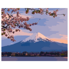 ArtLife 藝術生活 數字油畫 DIY 66540 50 x 40cm, 山櫻富士, 1個