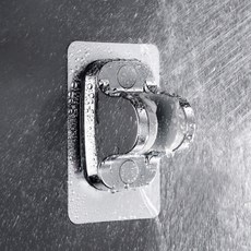 mootagonglivingmarket 黏貼式蓮蓬頭支架, 1個, 銀色