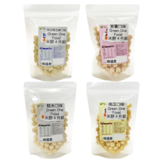 GREEN ONE FOOD 幼兒米球組 6個月以上, 糙米+南瓜+紫薯+南瓜黑芝麻, 30g, 4包