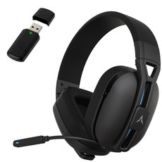 앱코 유무선 2.4GHz 블루투스 3모드 경량 게이밍 헤드셋, 블랙, MR300