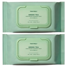 TONYMOLY 綠茶保濕卸妝濕紙巾組, 100枚入, 2個