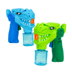 JHD 裕濤斯 動物造型燈光音樂泡泡槍, 1組, 小恐龍 藍色 + 綠色