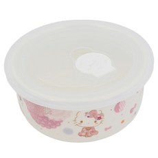 Skater Hello Kitty 陶瓷保鮮盒, 1組, 容器 + 蓋子