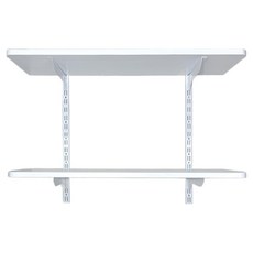 Hardwell 鋼製系統壁架, 白色, 2層