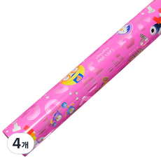 뽀로로 증착롤 포장지 대, 핑크, 4개
