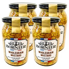 보르니에르 홀그레인 머스타드, 210g, 4개