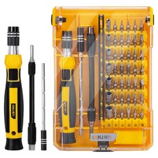 델리 툴즈 정밀 드라이버 45종 세트 블랙 옐로우 DL1045D, 1세트