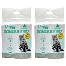 PetsTimes 毛孩時代 強效凝結無塵原礦砂, 無塵, 4kg, 2袋