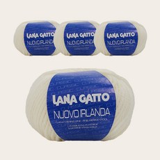 라나가또 누우보 순모 아일랜드 퓨어울 뜨개실 4p, 978 아이보리