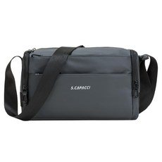 CAPACCI 運動休閒多功能斜背包 CP-6287, 灰色