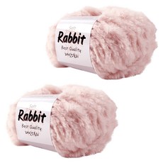 mamaknit Soft Rabbit 人造兔毛毛線, 09寶寶粉