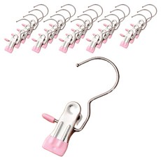 Black Cherry 不鏽鋼掛鉤夾, 粉紅色, 20個