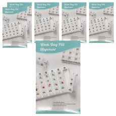 OO 生活輔具 經濟型 7天週藥盒 圖示快速辨識 SGS檢驗 台灣製造 分隔便攜, 6盒