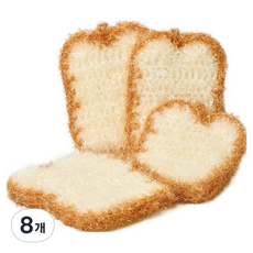 Modern House Daily吐司造型菜瓜布, 8個, 1入