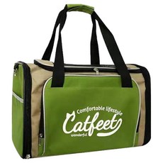 Catfeet Light輕量寵物兩用肩背包 透氣舒適 可上大眾運輸/掛於行李箱, 草綠色, 43cm x 25cm x 29cm, 1個