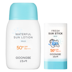궁중비책 워터풀 유아 선로션 마일드 SPF50+ PA++++ 80g 1p + 선스틱 마일드 23g 1p, 1세트