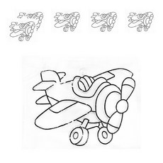 AMOS 阿摩司 壓克力模型版 飛機, S5 小款, 6個