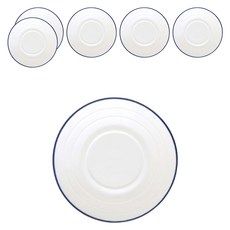 JUST HOME 北歐印象陶瓷點心盤6件組 9241-01B-1, 1套, 6個點心盤, 白色