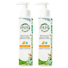 HH 草本新淨界 私密植萃抗菌潔淨露 柑橘涼感，pH3.6弱酸配方 溫和呵護私密部位, 200ml, 2瓶