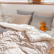Yesbedding 韓國製嘉頓格紋棉被寢具組
