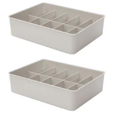 올리브엣 프리미엄 칸칸이 정리함 10칸, 그레이, 2개