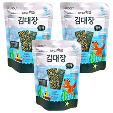 LUSOL 海苔，西海岸舒川海苔製造，富含纖維、礦物質、胡蘿蔔素及維生素C, 芝麻, 20g, 3包