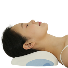 C-guard 3層透氣蝶型枕, 白色 海軍藍, 1個