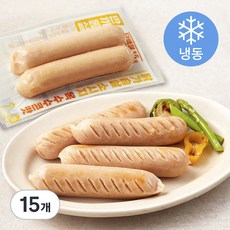 한끼통살 닭가슴살 더블 소시지 옥수수콘맛 (냉동), 100g, 1개입, 15개