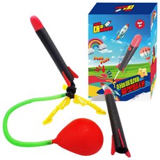 Jaemizone 巨型空氣火箭玩具, 1個, 混合顏色
